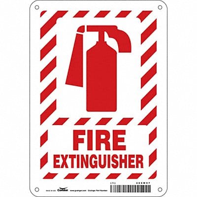 Safety Sign 10 in x 7 in Polyethylene