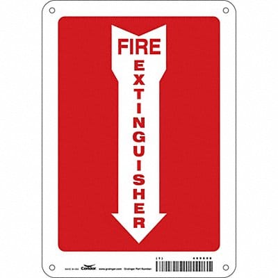 Safety Sign 10 in x 7 in Aluminum
