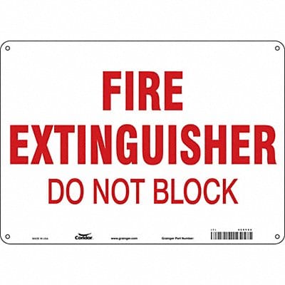 Safety Sign 10 in x 14 in Aluminum