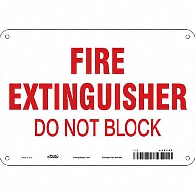 Safety Sign 7 in x 10 in Polyethylene