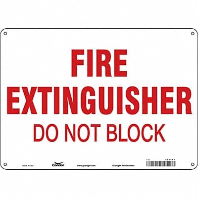 Safety Sign 10 in x 14 in Polyethylene