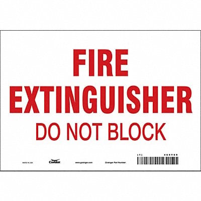 Safety Sign 7 in x 10 in Vinyl