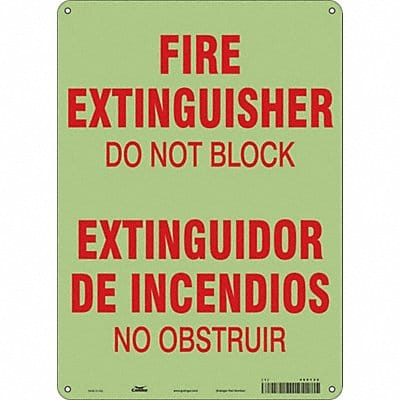 Safety Sign 14 in x 10 in Polyethylene