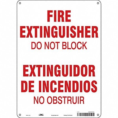 Safety Sign 14 in x 10 in Polyethylene