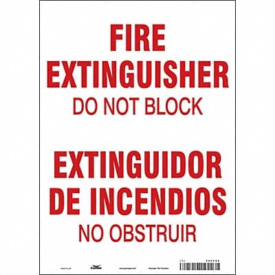 Safety Sign 14 in x 10 in Vinyl