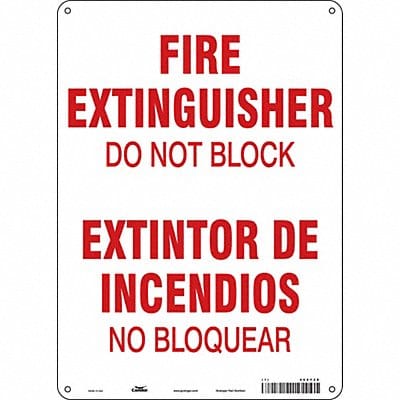 Safety Sign 14 in x 10 in Aluminum