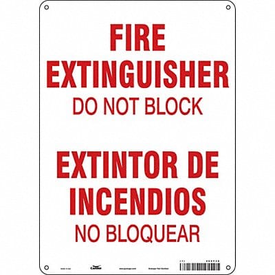 Safety Sign 14 in x 10 in Polyethylene