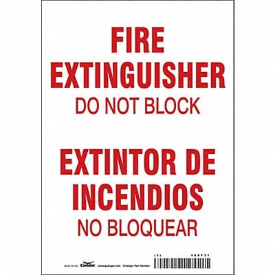 Safety Sign 10 in x 7 in Vinyl