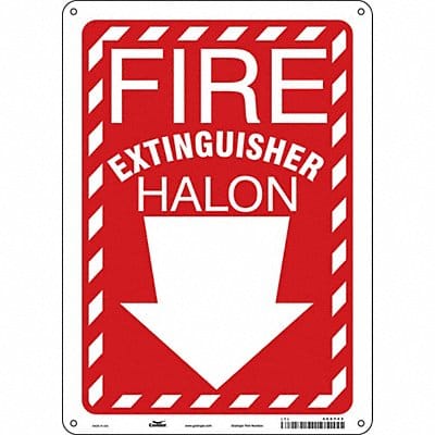 Safety Sign 14 in x 10 in Polyethylene