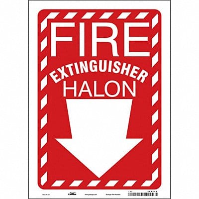 Safety Sign 14 in x 10 in Vinyl