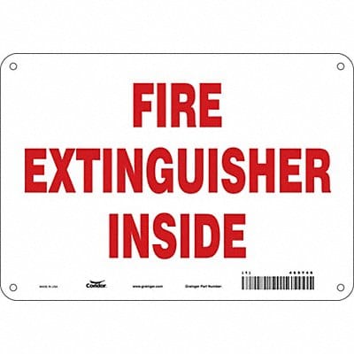 Safety Sign 7 in x 10 in Aluminum