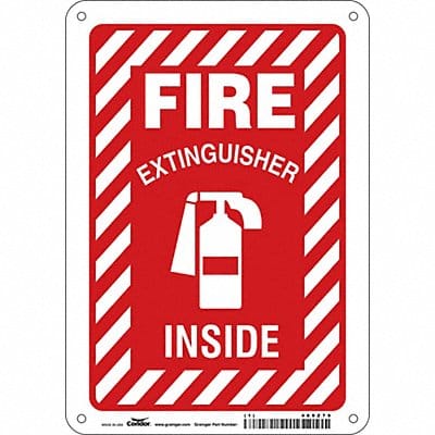 Safety Sign 10 in x 7 in Polyethylene
