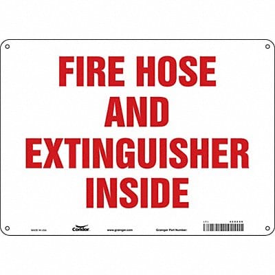 Safety Sign 10 in x 14 in Aluminum