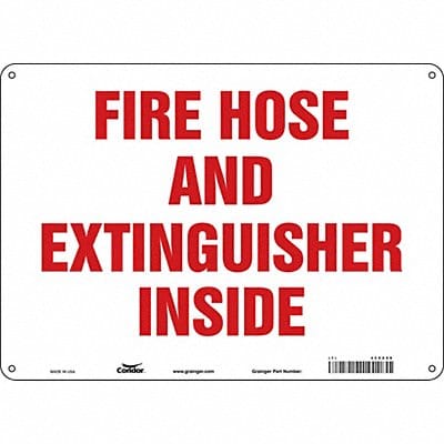 Safety Sign 10 in x 14 in Polyethylene