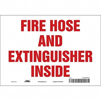 Safety Sign 7 in x 10 in Vinyl