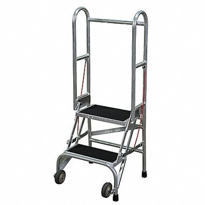 Folding Rolling Safety Ldr Platfm 20In H