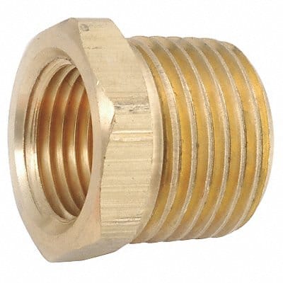 Hex Bushing Brass 3/4 x 3/8 in NPT