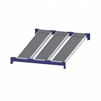 Gravity Flow Shelf 72inx2 5/8inx48in Blu
