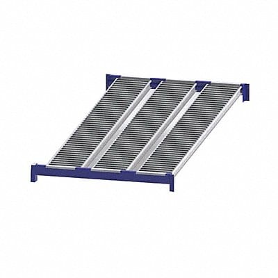 Gravity Flow Shelf 96inx2 5/8inx48in Blu