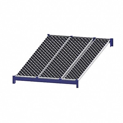 Gravity Flow Shelf 96inx2 5/8inx48in Blu