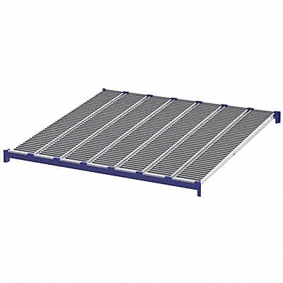 Gravity Flow Shelf 96inx2 5/8inx96in Blu