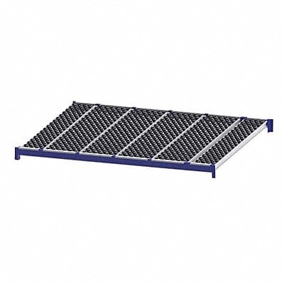 Gravity Flow Shelf 72inx2 5/8inx96in Blu