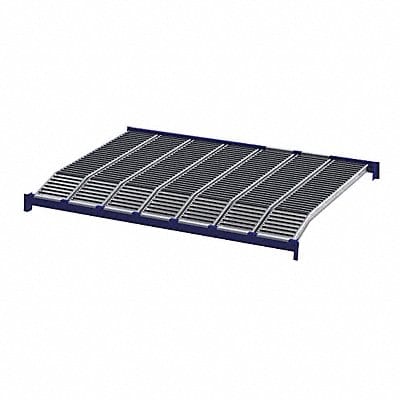 Gravity Flow Shelf 72inx2 5/8inx96in Blu