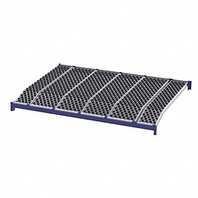 Gravity Flow Shelf 72inx2 5/8inx96in Blu