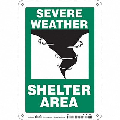 K1737 Safety Sign 10 in x 7 in Polyethylene