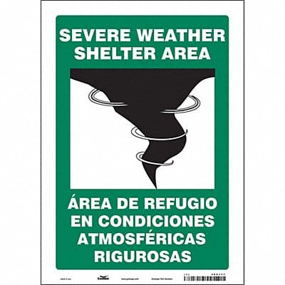Safety Sign 14 in x 10 in Vinyl