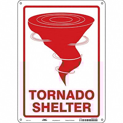 K1739 Safety Sign 14 in x 10 in Aluminum