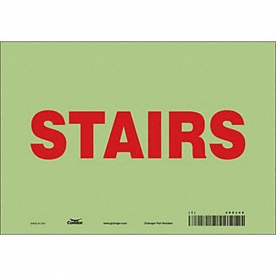 Safety Sign 7 in x 10 in Glow Vinyl