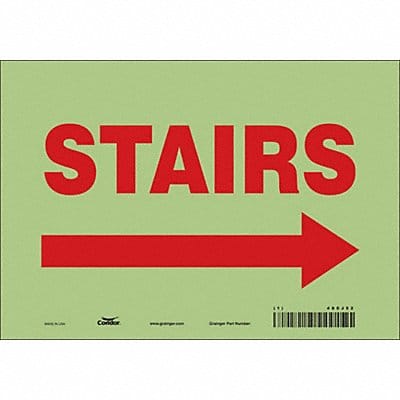Safety Sign 7 in x 10 in Glow Vinyl
