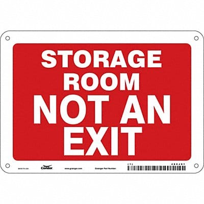 Safety Sign 7 in x 10 in Aluminum