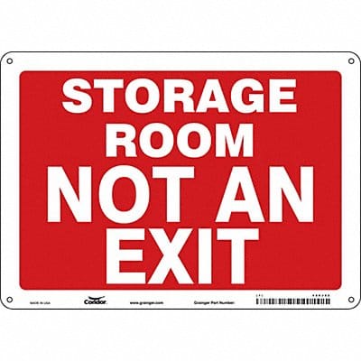 Safety Sign 10 in x 14 in Aluminum