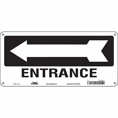 Safety Sign 6 1/2 x 14 in Polyethylene