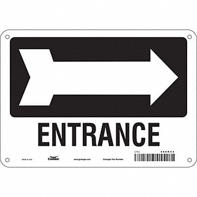 Safety Sign 7 in x 10 in Aluminum
