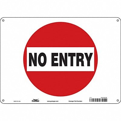 Safety Sign 10 inx14 in Polyethylene