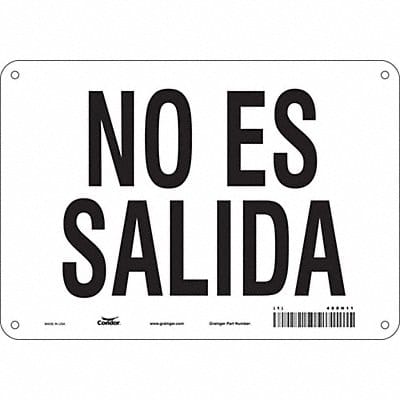Safety Sign 7 in x 10 in Polyethylene