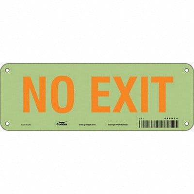 Safety Sign 3 1/2 x 10 in Polyethylene