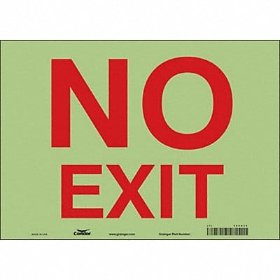 K2119 Safety Sign 10 in x 14 in Glow Vinyl