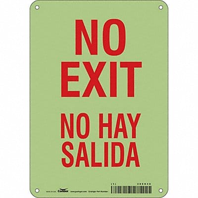 Safety Sign 10 in x 7 in Polyethylene