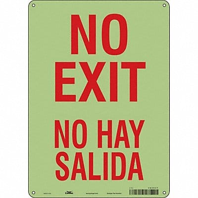 Safety Sign 14 in x 10 in Polyethylene