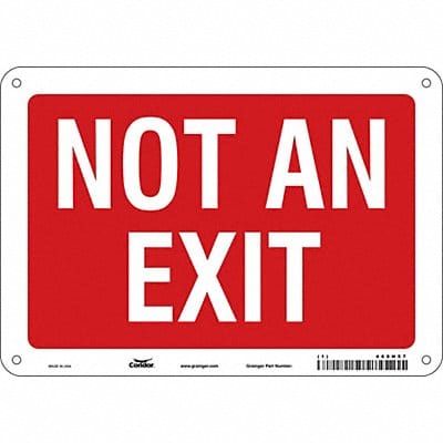 Safety Sign 7 in x 10 in Aluminum