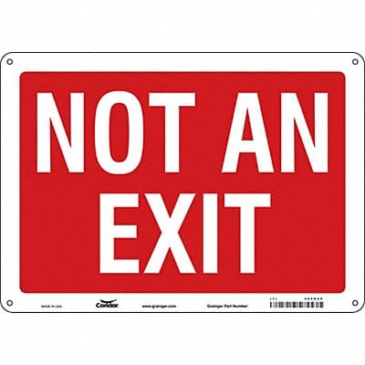 Safety Sign 10 in x 14 in Polyethylene