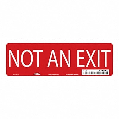 Safety Sign 3 1/2 in x 10 in Vinyl