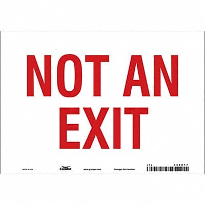 Safety Sign 7 in x 10 in Vinyl