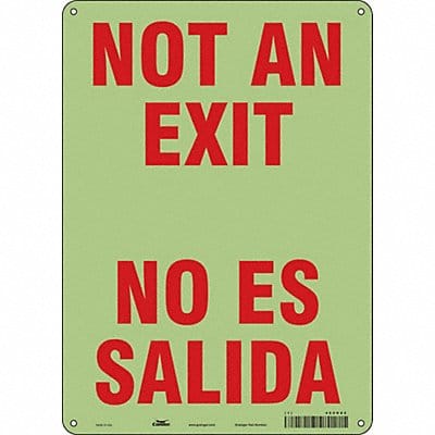 Safety Sign 14 in x 10 in Polyethylene
