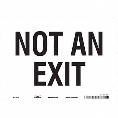 Safety Sign 7 in x 10 in Vinyl