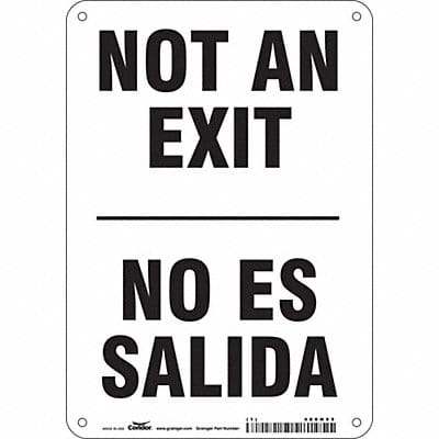 Safety Sign 10 in x 7 in Aluminum